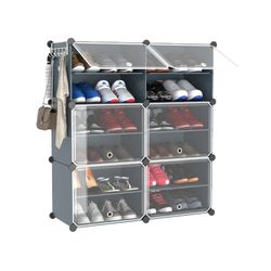 Shoe Rack, 6 Tier Shoe Storage Cabinet 24 Pair 