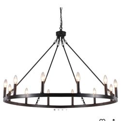 Farmhouse Chandelier 38 Inches