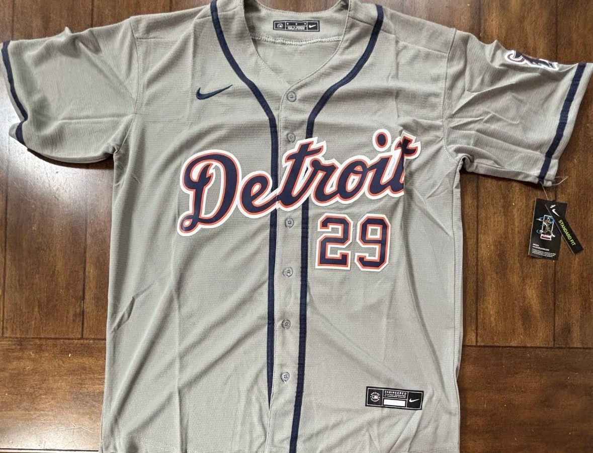 Detroit Tigers Tarik Skubal Gray Away Jersey Adult Medium NWT