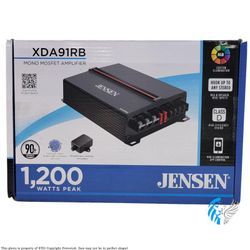 Open Box Jensen XDA91RB 1200W Monoblock Car Amplifier