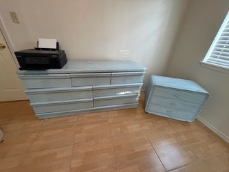 Wooden Dresser and Drawer