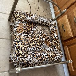 New Leopard Print Pet Bed For Small Dog Or Cat