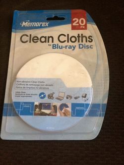 brand new clean cloths for bluray dvds $1 for 20in the pack