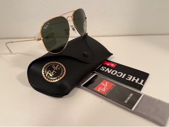 Ray ban Aviator 58 mm Polarized Sunglasses