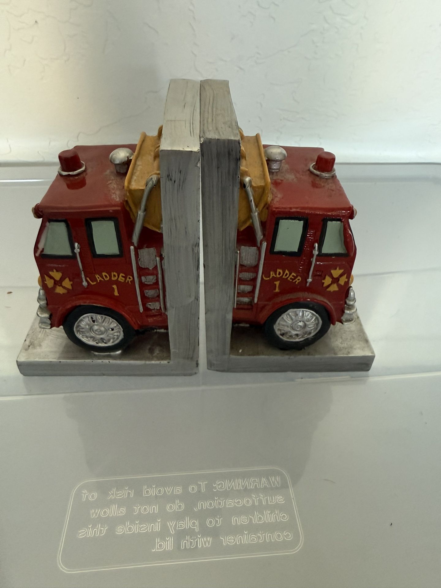 Firetruck Bookends
