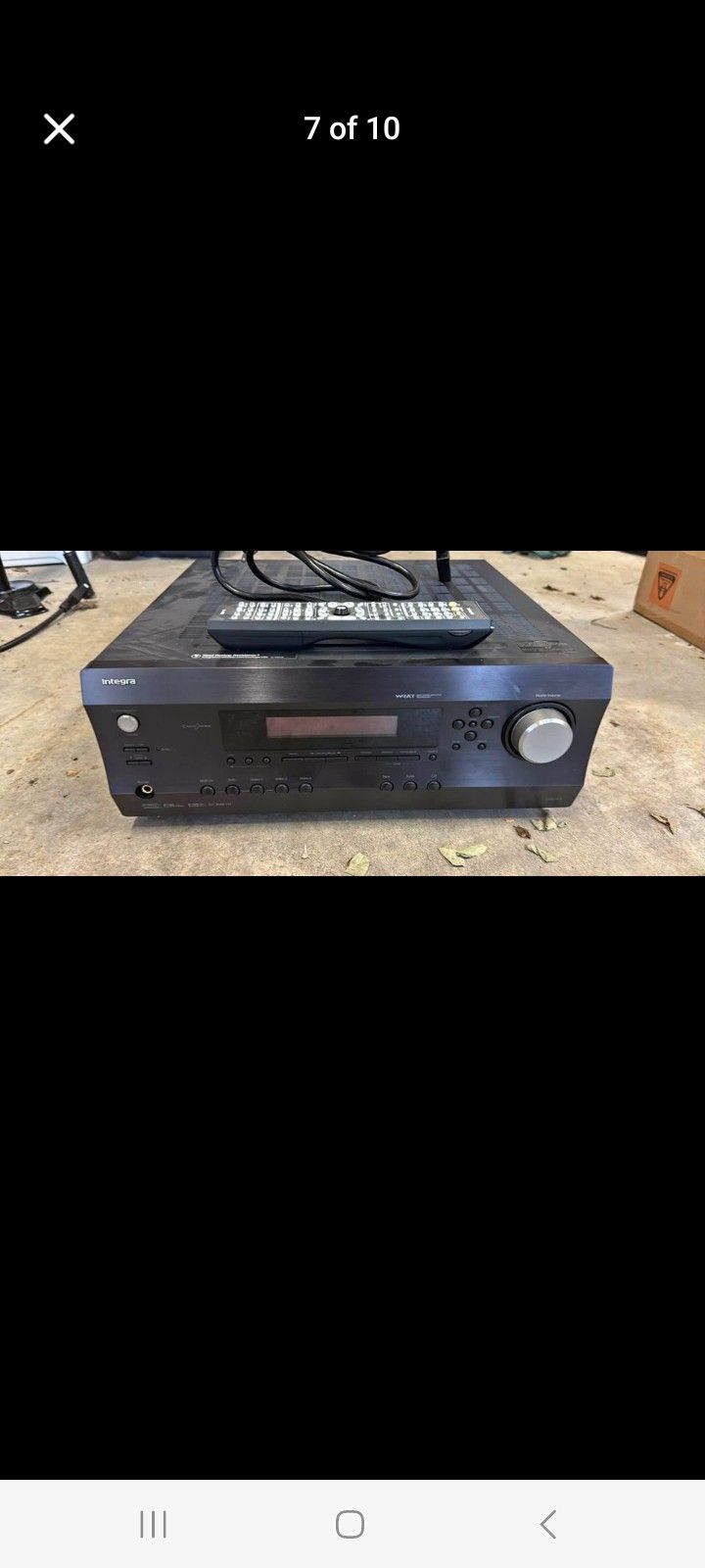 INTEGRA DTR-4.6 AV RECEIVER WITH REMOTE CONTROL $200 FINAL PRICE 