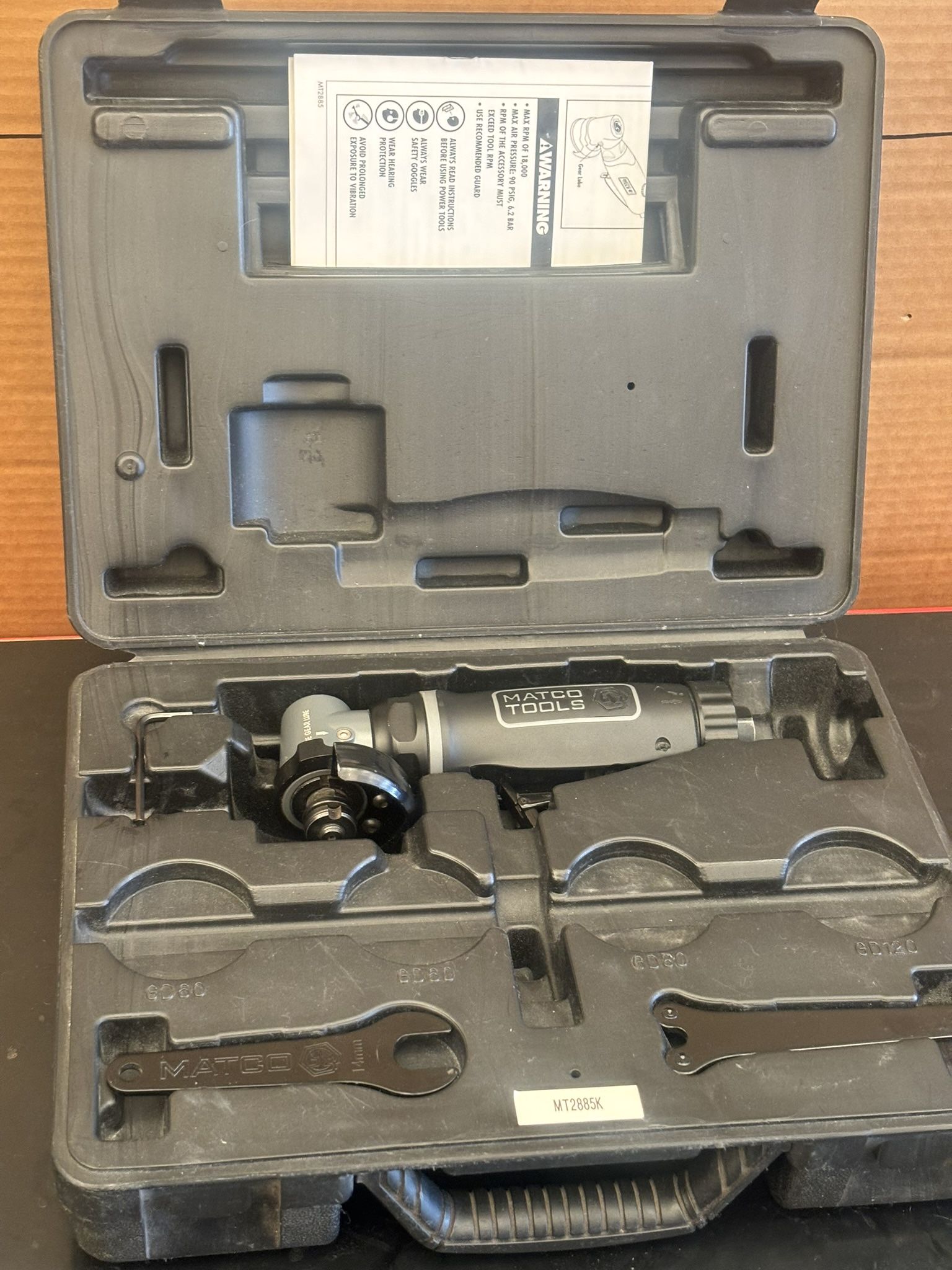 Matco tools .50 HP 2" Angle Grinder