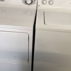 GE Top Loader Set Washer And Dryer  ACH