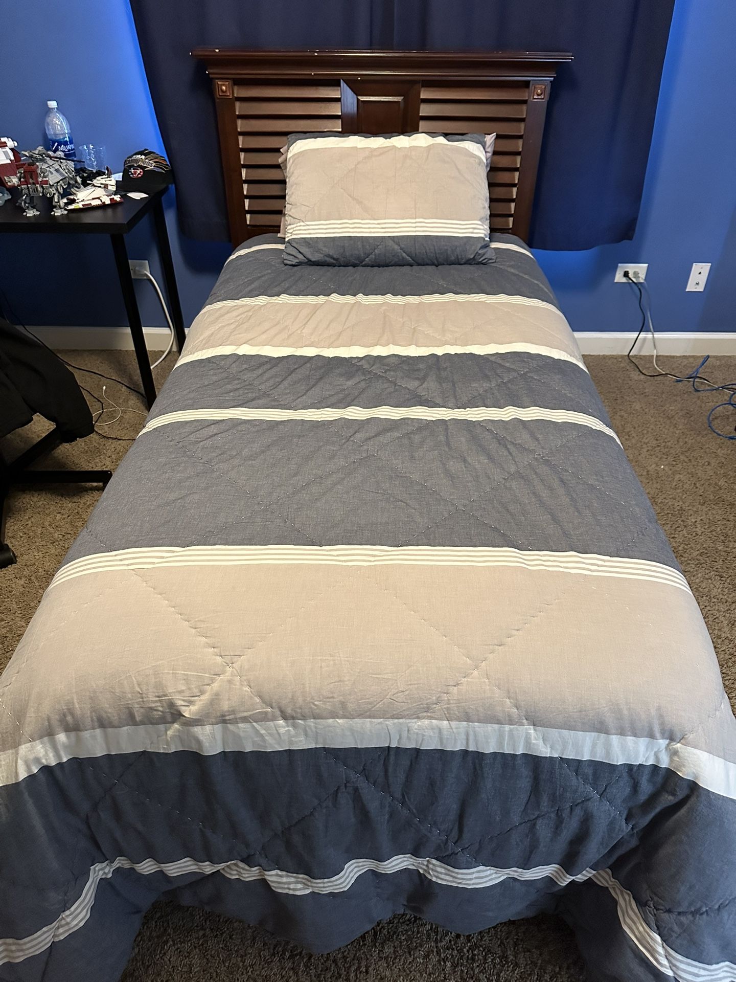 Twin Bed With Headboard