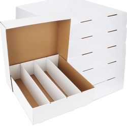 Trading Card Storage Box 3120 Count Collector Cards Box White Sports Card Storage Boxes Card Sorting Tray Cases