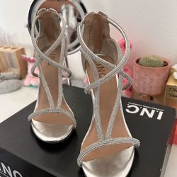 Silver Diamond Heels 