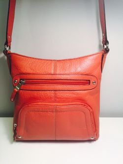 Cute Tignanello leather crossbody bag
