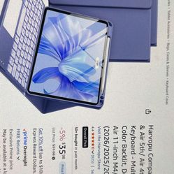 iPad Air 11 Inch & Air 5th/ Air 4th Generation Case with Keyboard