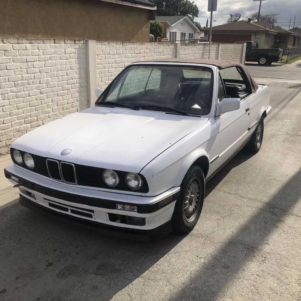 Bmw E30 White Convertible