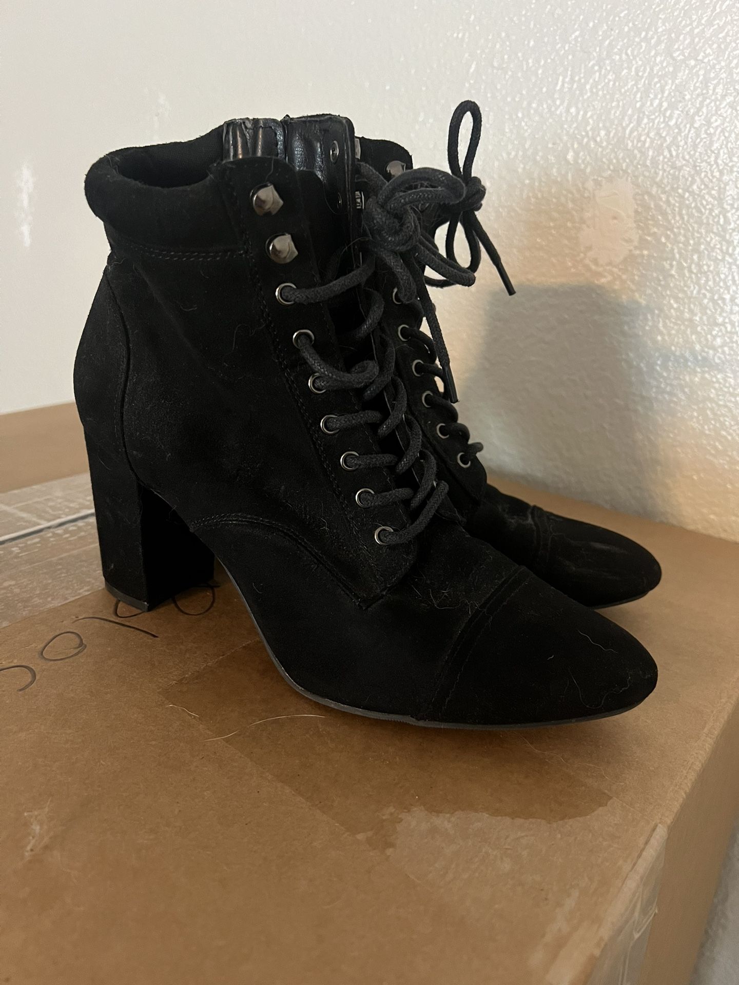 Black Booties Size 8 