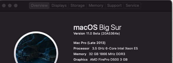 Mac Pro - Late 2013 - 6 Core - 32GB RAM - 1TB NVME