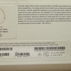 Apple Watch Series 4 Gold 40 MM GPS + LTE