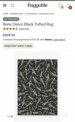 “Ruggable” Skeleton Rug 5x7