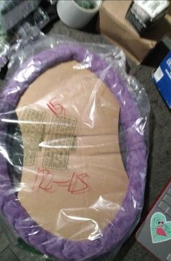 Car steering wheel cover purple velvet