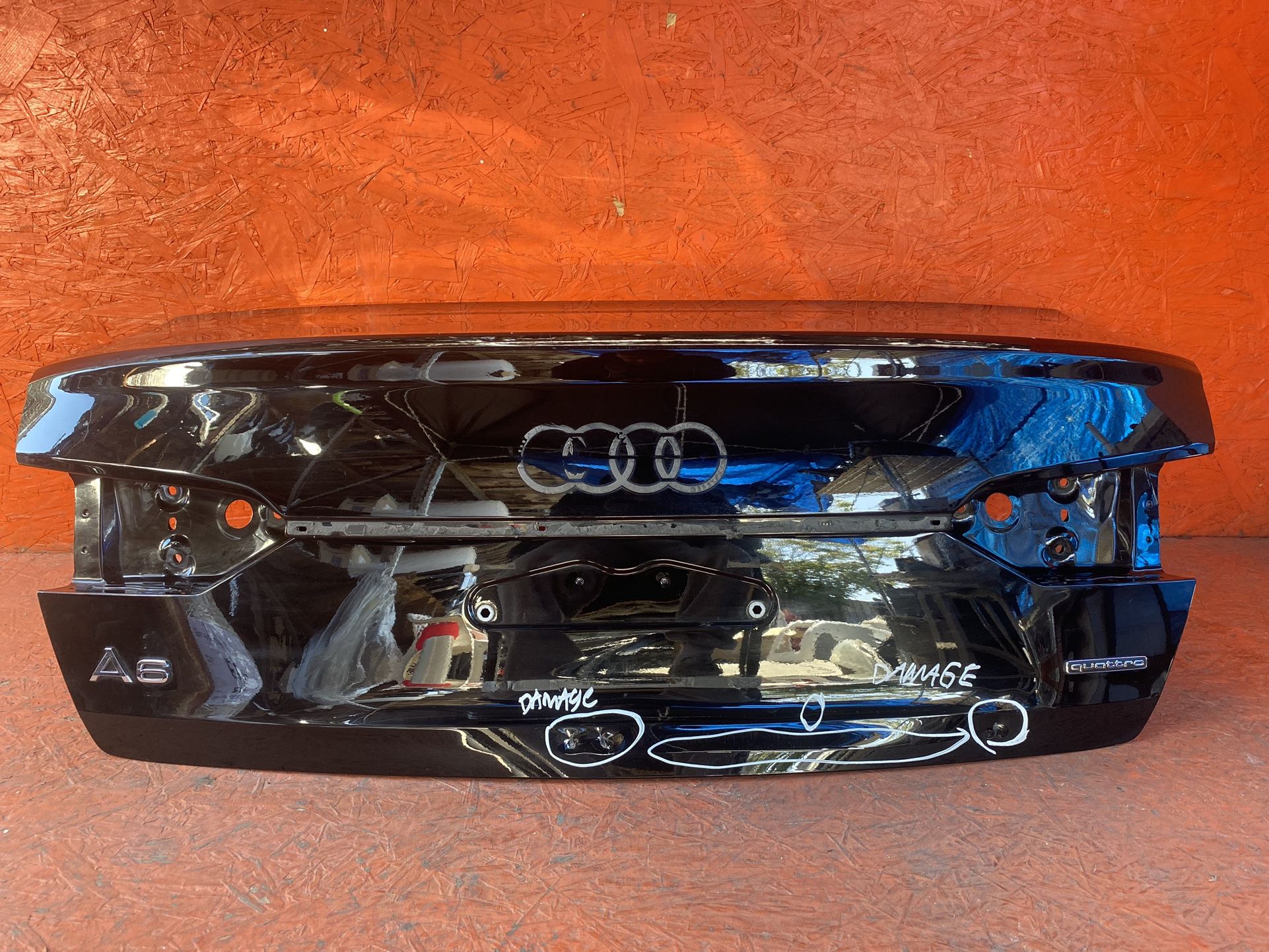 2019 2020 2021 2022 2023 AUDI A6 S6 TRUNK LID SHELL OEM USED 4K(contact info removed)