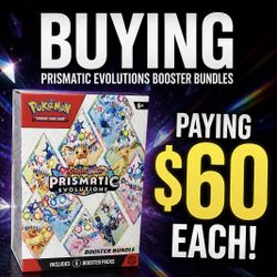 [Buying] Prismatic Evolutions bundles 