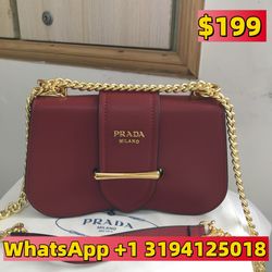 prada leather should bag women