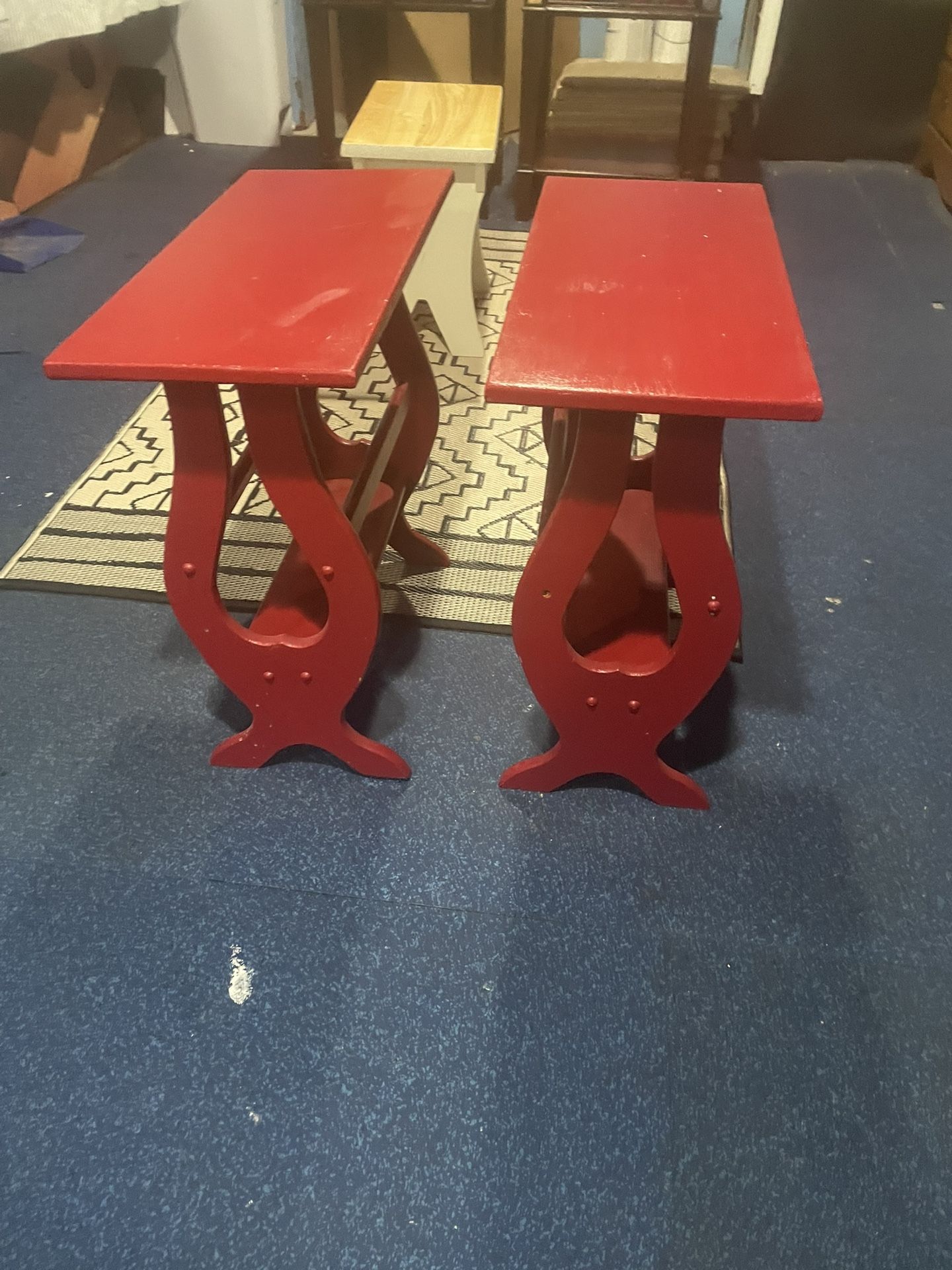Set Of Magazine End Storage Table