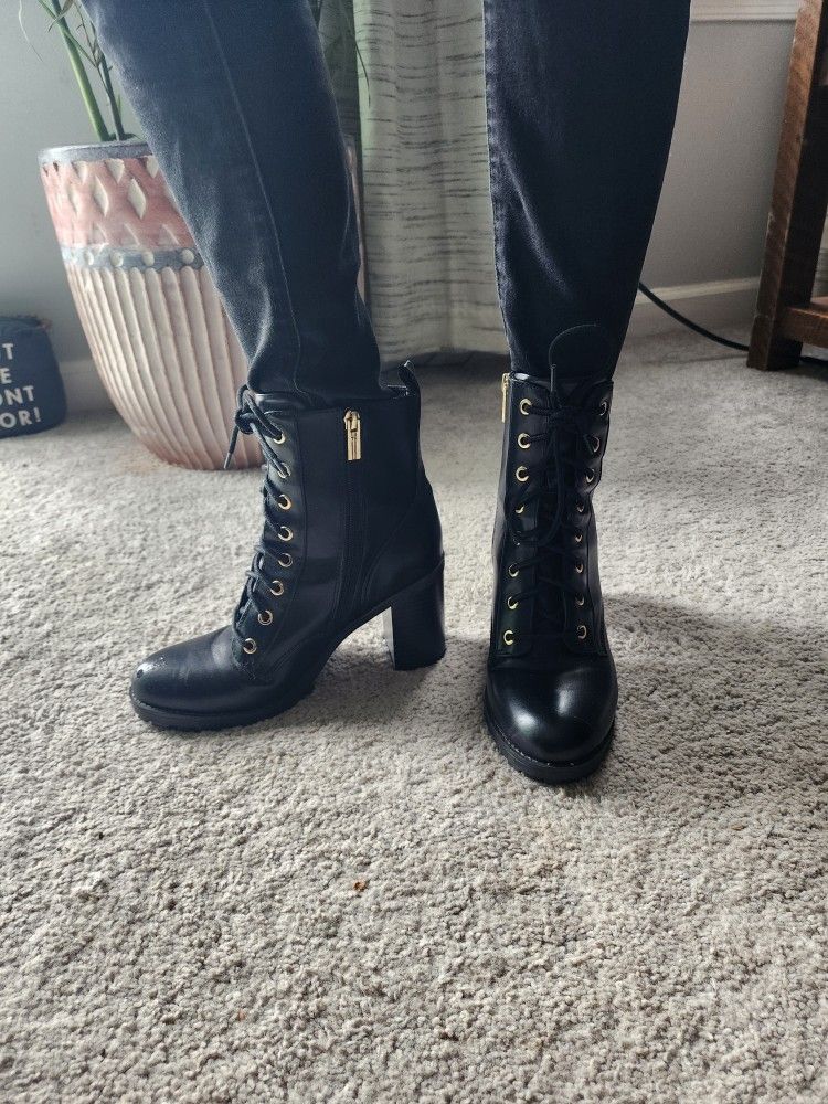 Size 7 Tommy Hilfiger and Timberland high heel boots