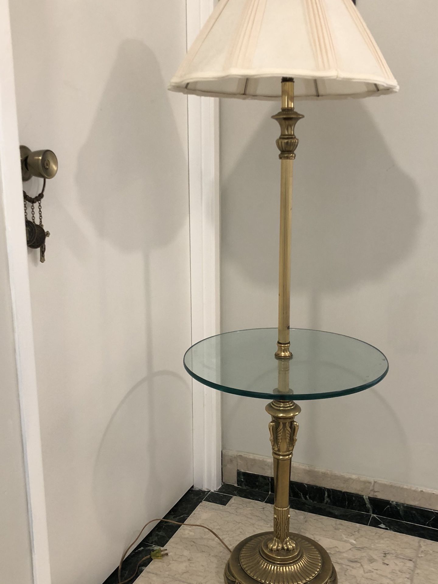 Floor Lamp With Glass Top