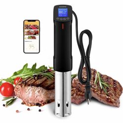INKBIRD WIFI Sous Vide Cooker ISV-100W, 1000 Watts Sous Vide Machine Immersion Circulator with 14 Preset Recipes on APP & Calibration Function, Therma