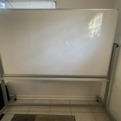 Large Double Sided Magnetic White Dry Erase Board