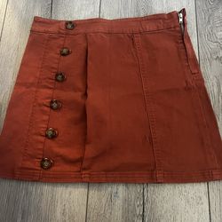 Sky and Sparrow Button Skirt