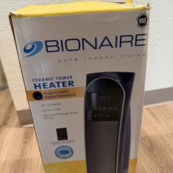 Bionaire Ceramic Tower Programmable Digital Thermostat 