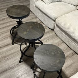 At Home  3 Set Stools 