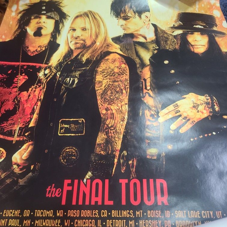 $100 Motley Crue Final Tour Poster