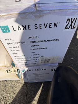 Lane Seven vintage raglan hoodies - lot of 24 - L