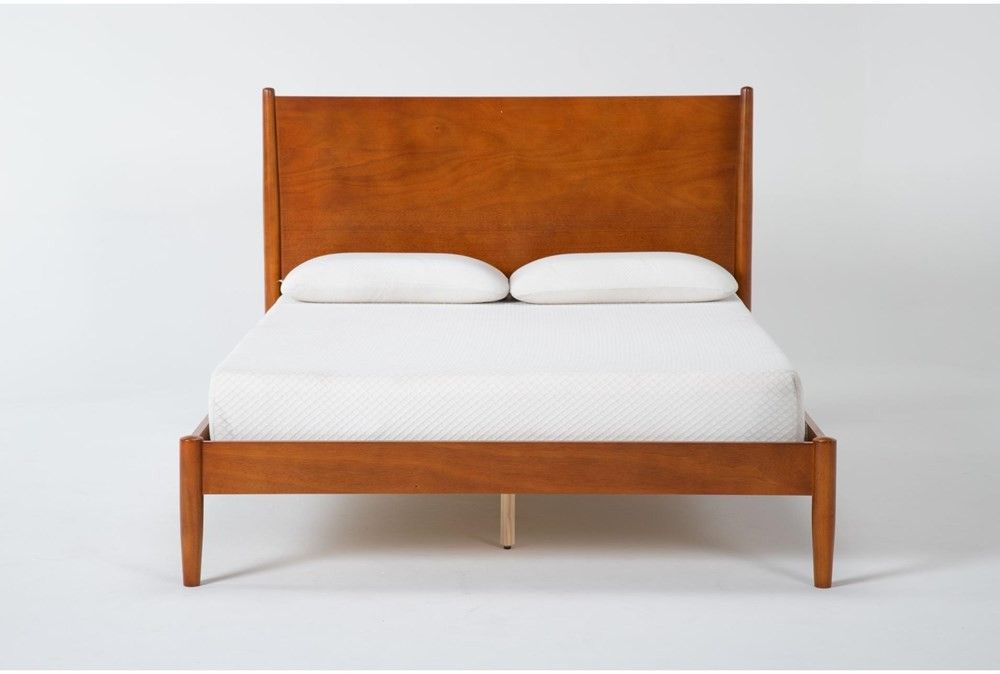Alton Cherry II Queen Platform Bed + Headboard