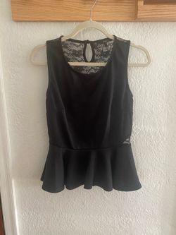 Lace Peplum Top