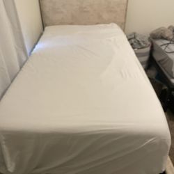 Twin Bed, Mattress And Box 