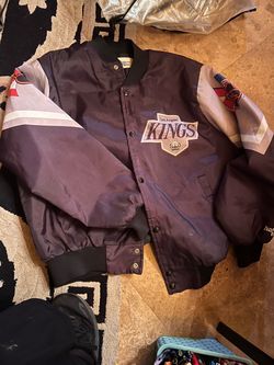LA Kings NHL Vintage Satin Bomber Jacket