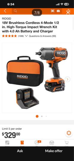 RIGID  HIGH TORQUE  wrench 1/2