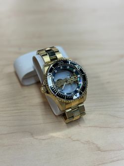 USED INVICTA PRO DIVER 26410 GOLD-TONE MECHANICAL WATCH