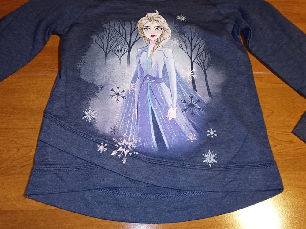 Girls Size Small Disney Frozen Elsa Layered Shirt!