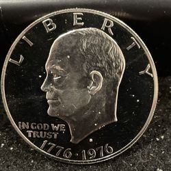 1976 S Gem Proof Eisenhower Dollar With A Deep Cameo 30