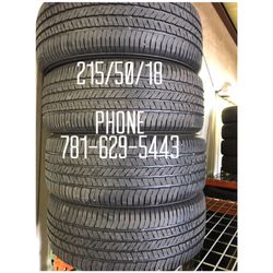 Used Tire For Sale 215/50/18 $250 All Four installed