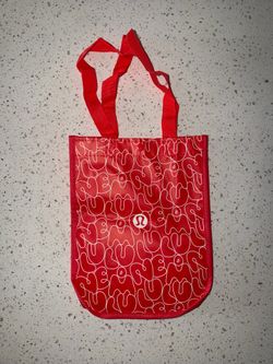 Lululemon Red Reusable Tote Bag
