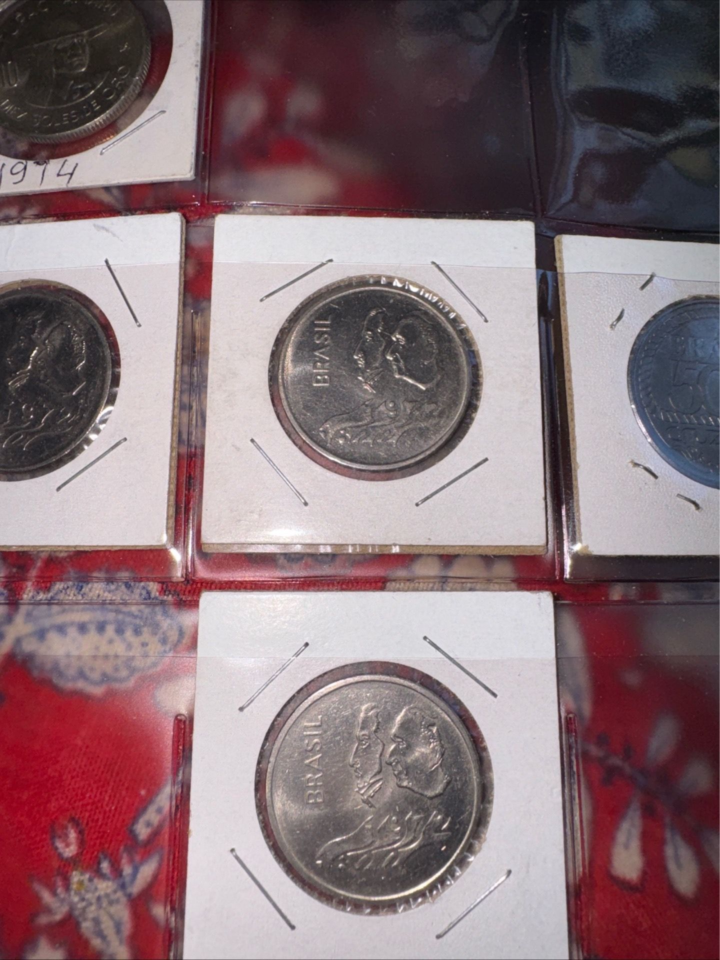 Lot of 4 Brazil coins
