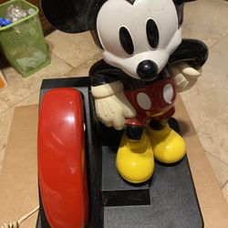 Micky Mouse Telephone In Good Condition  From 1995 Asking  $120Obo