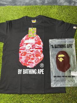 Pink camo bape T shirt