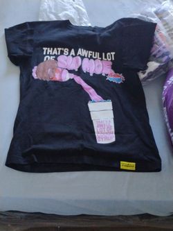 Awful lot of cough syrup t shirt size small